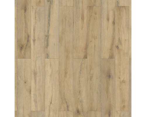 Nahaufnahme von Laminatboden in Holzoptik.