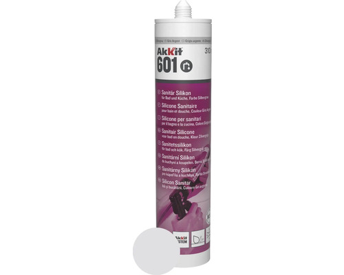 Akkit 601 Sanitär Silikon silbergrau 310 ml