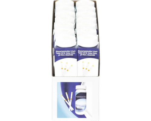 Verpackung Wasser Teststreifen zum Testen von Chlor, pH-Wert und Alkalinität