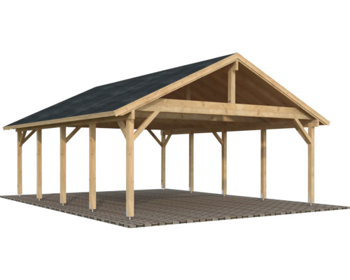 Holzcarport mit Dach