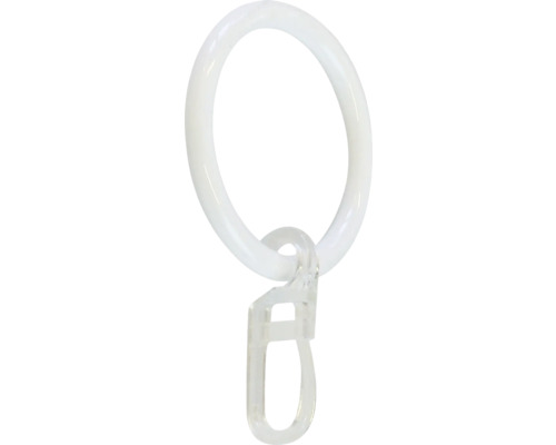 Gardinenring mit Faltenlegehaken