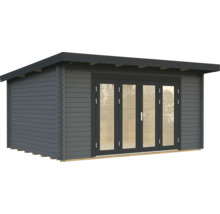 Gartenhaus aus Holz mit Glastüren