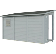 Gartenhaus Palmako Mia 5,4 m² inkl. Fußboden 354 x 178 cm hellgrau