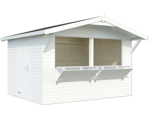 Marktstand Palmako Stella 8,2 m² 361 x 320 cm weiß