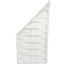 Holzzaun mit asymmetrischem Design für den Garten