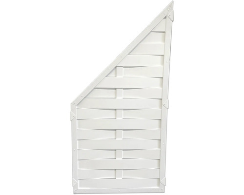 Holzzaun mit asymmetrischem Design für den Garten