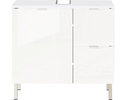 Waschbeckenunterschrank Germania Mauresa 60x56x34 cm ohne Waschbecken weiß Waschtischunterschrank mit zwei Türen und einer Schublade