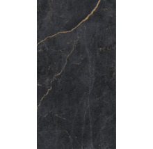 Dunkle Bodenfliese mit Marmoroptik und goldenen Adern