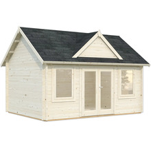 Gartenhaus aus Holz mit Doppeltür und Fenstern