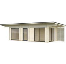 Gartenhaus Palmako Cecilia 21,8 m² inkl. Fußboden 1030 x 460 cm natur
