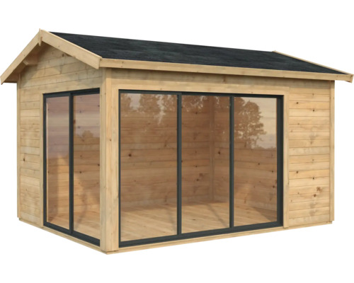Gartenhaus Palmako Amanda 11,2 m² Slide inkl. Fußboden 434 x 340 cm tauchgrundiert braun Gartenhaus Palmako Amanda 11,2 m² Slide inkl. Fußboden 434 x 340 cm tauchgrundiert braun