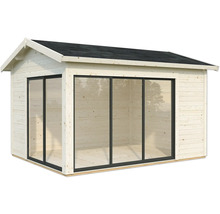 Gartenhaus aus Holz mit Glasfront