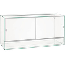 Terrarium aus Glas mit Schiebetüren