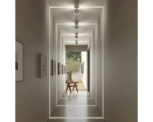 LED Deckenleuchte Wandleuchte, 360° schwenkbar, 8 W, IP 20, weiß