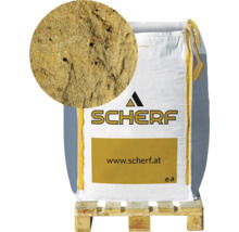 Big Bag mit Sand auf einer Palette mit Schaerf Logo