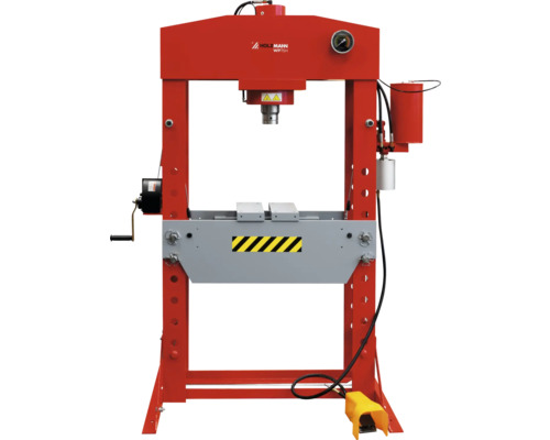 Holzmann WP75H Werkstattpresse mit Manometer und Fusspedal