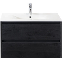 Waschtischunterschrank mit zwei Schubladen und Waschbecken