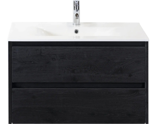 Waschtischunterschrank mit zwei Schubladen und Waschbecken