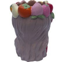 Blumentopf mit Obstdekor