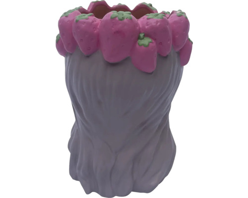 Blumentopf mit Erdbeerdesign