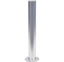 Edelstahlpfosten Ø 102 mm Überflur ca. 900 mm geschliffen gewölbte Kopfform