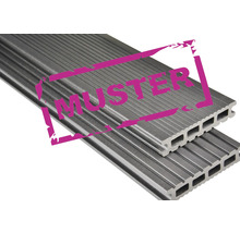 Muster von Terrassendielen aus Verbundmaterial Muster von Terrassendielen aus Verbundmaterial