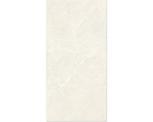 Feinsteinzeug Bodenfliese Mirava Narvik white 30x60 cm weiß matt rektifiziert