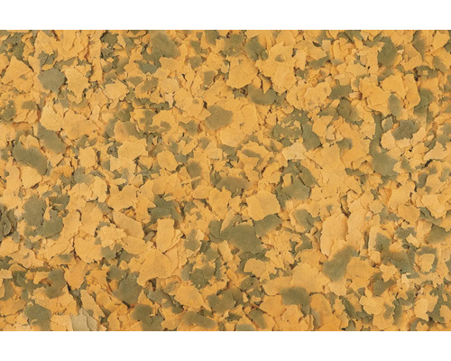 Nahaufnahme von Fischfutterflocken