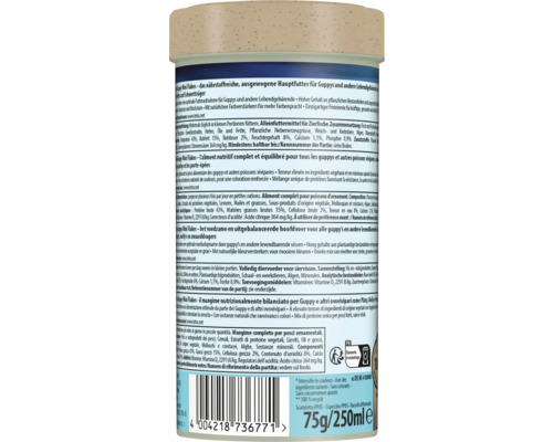 Tetra Guppy Mini Flakes Fischfutter 75 Gramm