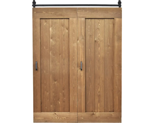 Holzschiebetür mit Beschlägen für den Innenbereich