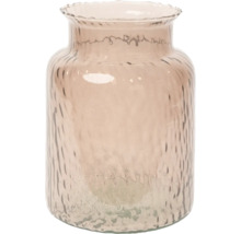 Dekorative Glasvase mit geriffelter Oberfläche