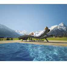 Gartenliege Destiny WAVE Stapelliege 206x70x40cm, verstellbar, ohne Auflage