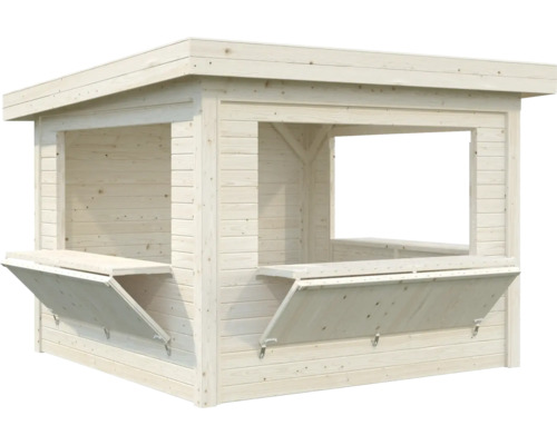 Holz Gartenbar mit ausklappbaren Theken