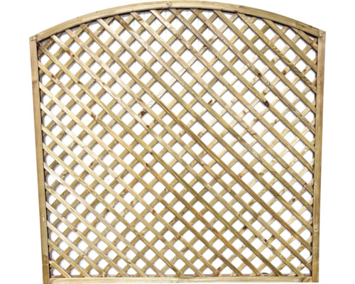 Hauptelement Bogen-Rankzaun 180 x 180/160 cm kesseldruckimprägniert Holzspalier mit Bogen