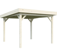 Holzcarport mit Flachdach