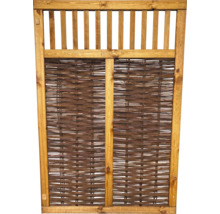 Sichtschutzelement aus Holz und Weide