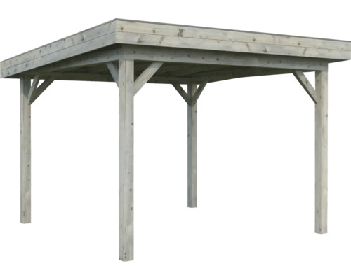 Holzcarport mit Flachdach