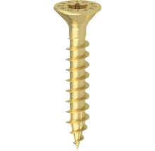 Holzschraube Konstruktionsschraube RAPID® Senkkopf TX 20 Teilgewinde 4 x 25 mm galvanisch verzinkt gelb, 300 Stück