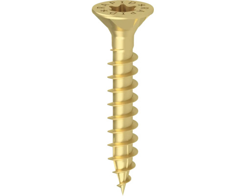 Holzschraube Konstruktionsschraube RAPID® Senkkopf TX 20 Teilgewinde 4 x 20 mm galvanisch verzinkt gelb, 300 Stück Holzschraube Konstruktionsschraube RAPID® Senkkopf TX 20 Teilgewinde 4 x 20 mm galvanisch verzinkt gelb, 300 Stück