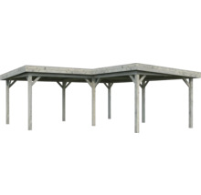 Holzcarport mit Flachdach