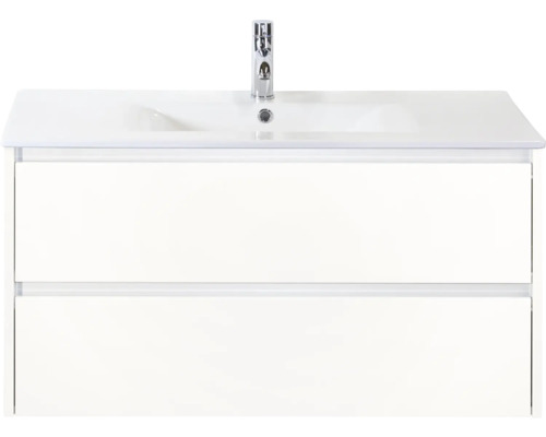 Waschtisch mit zwei Schubladen und Armatur