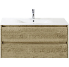 Waschtischunterschrank mit zwei Schubladen und Waschbecken