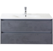 Waschtischunterschrank mit zwei Schubladen und Waschbecken