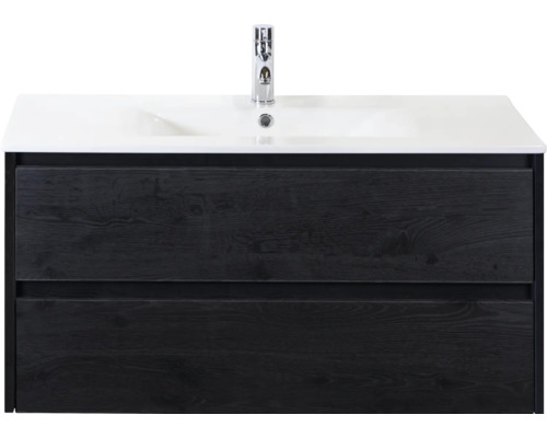 Waschtischunterschrank mit zwei Schubladen und Armatur