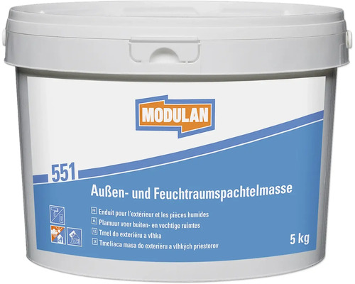 MODULAN 551 Aussen- und Feuchtraumspachtelmasse weiß 5 kg