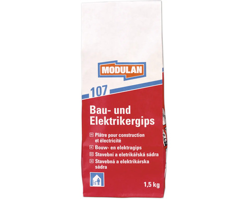 MODULAN 107 Bau- und Elektrikergips weiß 1,5 kg