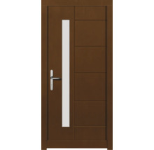 Haustür DW02 Kiefer/Eiche Aformosia 1100x2100 mm DIN Links (nach innen öffnend)