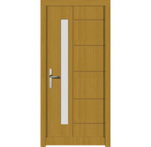 Haustür DW02 Kiefer/Eiche S12-Honig 1000x2100 mm DIN Links (nach innen öffnend)