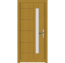 Haustür DW02 Kiefer/Eiche S12-Honig 1000x2100 mm DIN Rechts (nach innen öffnend)