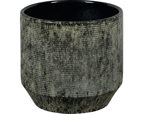 Blumentopf Passion for Pottery Santana Steinzeug Ø 29 cm H 26 cm grau Dekorativer Blumentopf aus Keramik